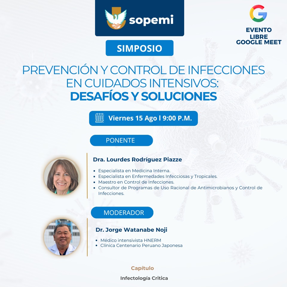 Afiche del Simposio sobre Prevención y Control de Infecciones