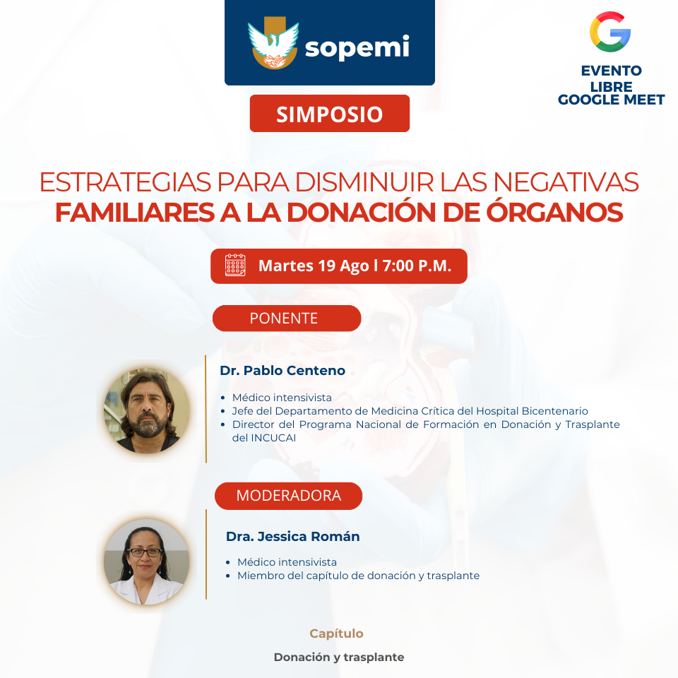 Afiche del Simposio sobre Donación de Órganos