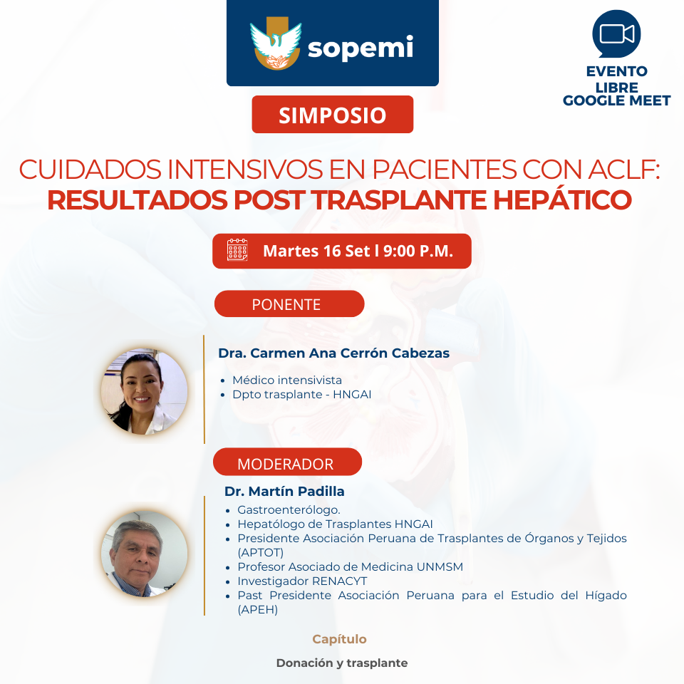 Flyer del Simposio Cuidados Intensivos en Pacientes con ACLF