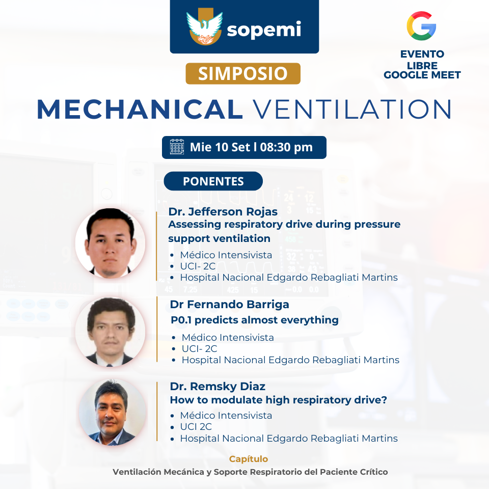 Flyer del Simposio Mechanical Ventilation