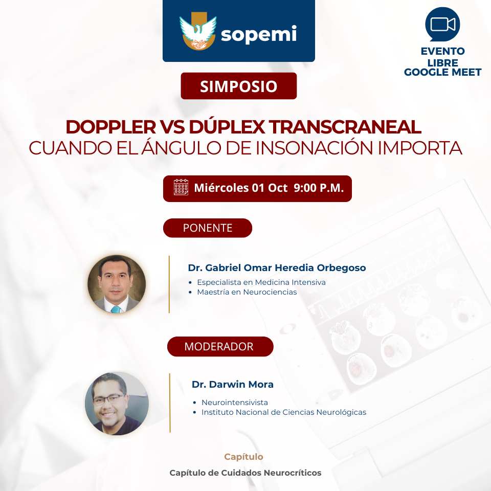 Flyer del Simposio Monitoreo Invasivo de la PIC
