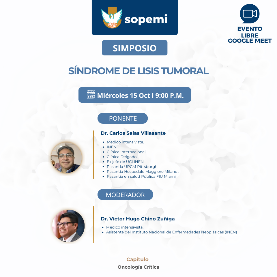 Flyer Simposio Síndrome de Lisis Tumoral